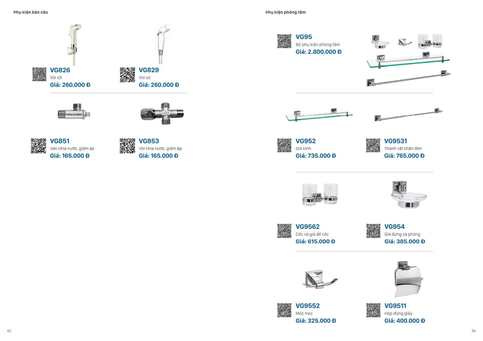 Catalogue và Bảng giá Thiết bị vệ sinh VIGLACERA mới nhất 2025 /Page 42